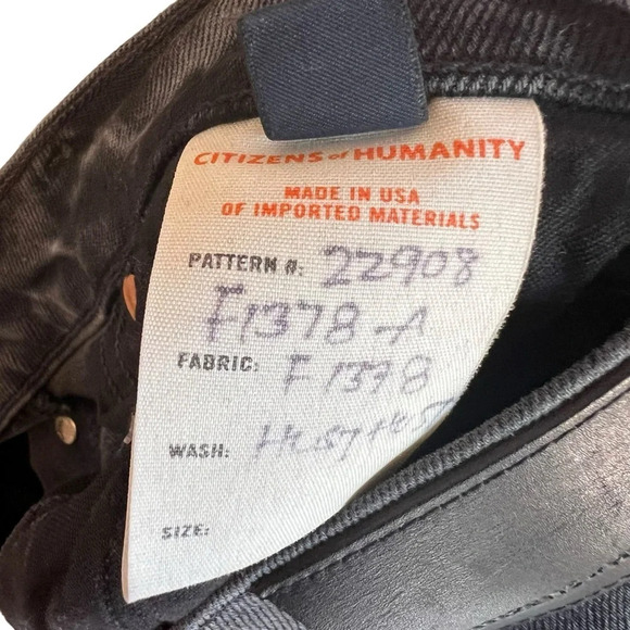 Citizens of Humanity Jolene High Rise Straight Leg Jeans Hush Hush 27 NWT Grunge - Picture 6 of 7